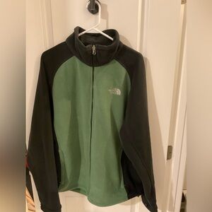 The North Face fleece jacket Men’s Large Green/black
